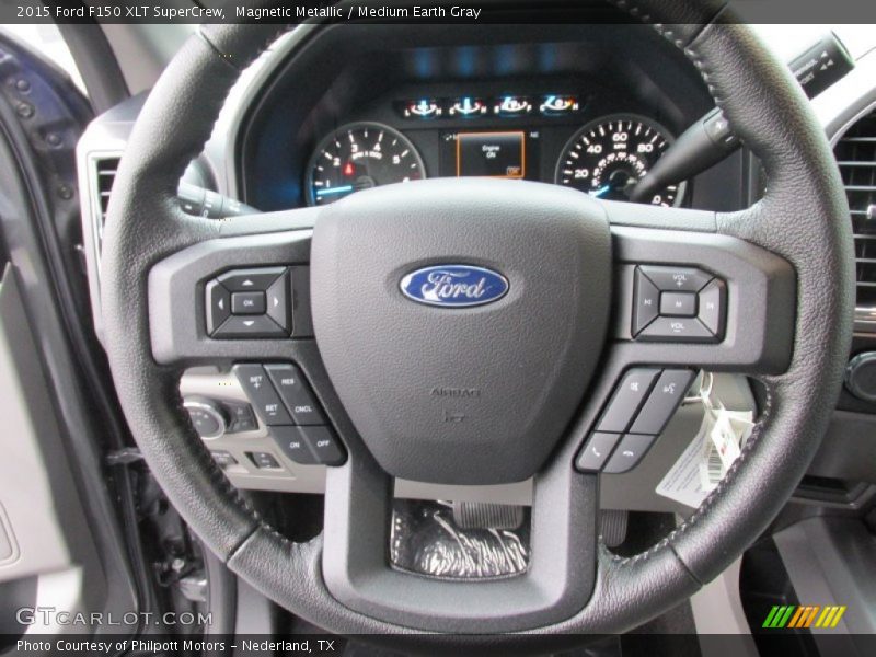 Magnetic Metallic / Medium Earth Gray 2015 Ford F150 XLT SuperCrew