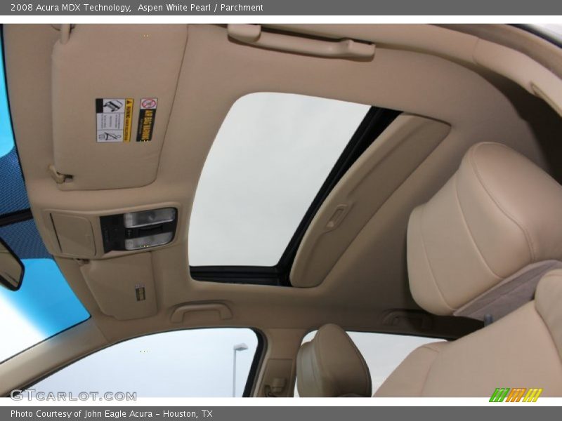 Aspen White Pearl / Parchment 2008 Acura MDX Technology