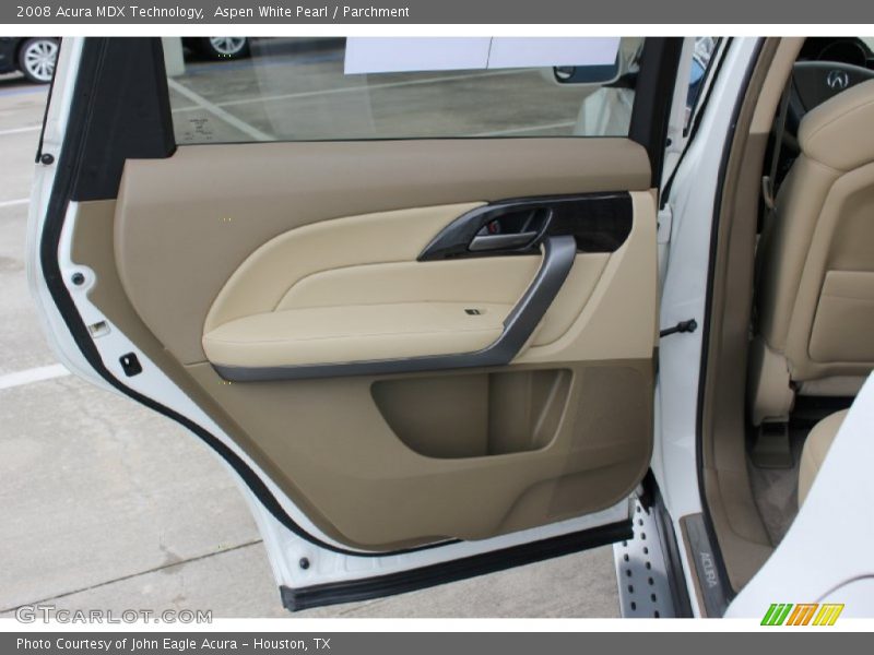 Aspen White Pearl / Parchment 2008 Acura MDX Technology