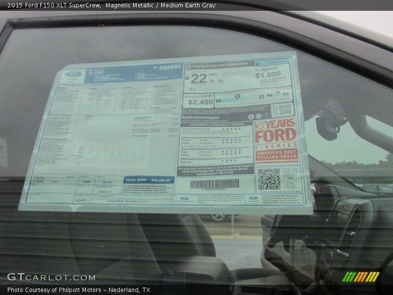 Magnetic Metallic / Medium Earth Gray 2015 Ford F150 XLT SuperCrew