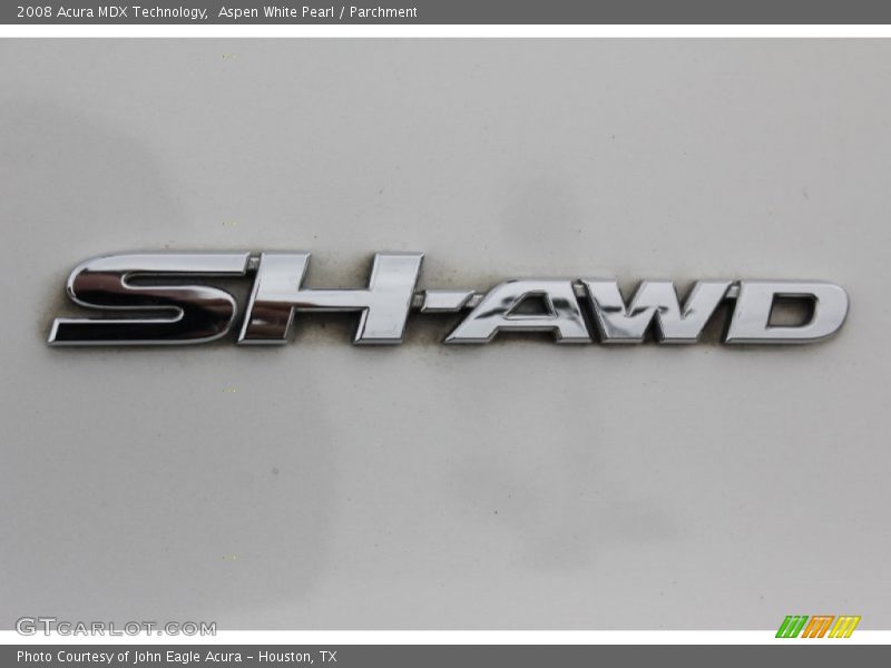 Aspen White Pearl / Parchment 2008 Acura MDX Technology