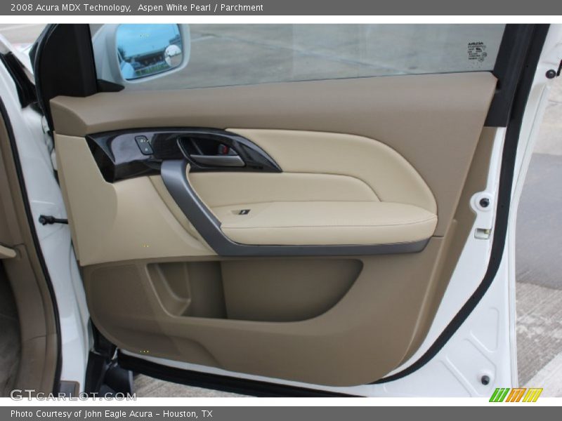 Aspen White Pearl / Parchment 2008 Acura MDX Technology