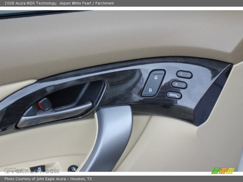 Aspen White Pearl / Parchment 2008 Acura MDX Technology