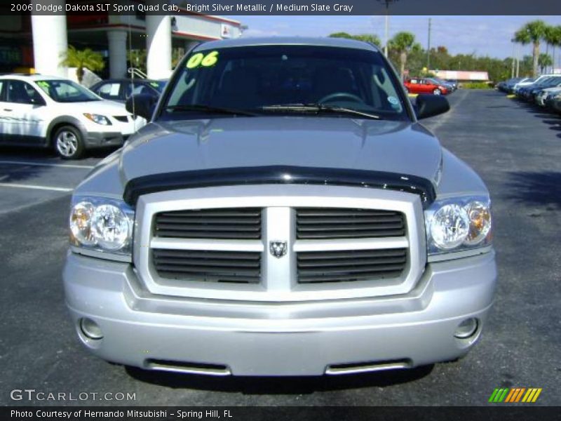 Bright Silver Metallic / Medium Slate Gray 2006 Dodge Dakota SLT Sport Quad Cab