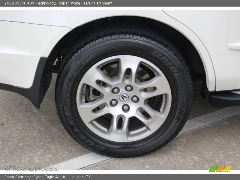 Aspen White Pearl / Parchment 2008 Acura MDX Technology