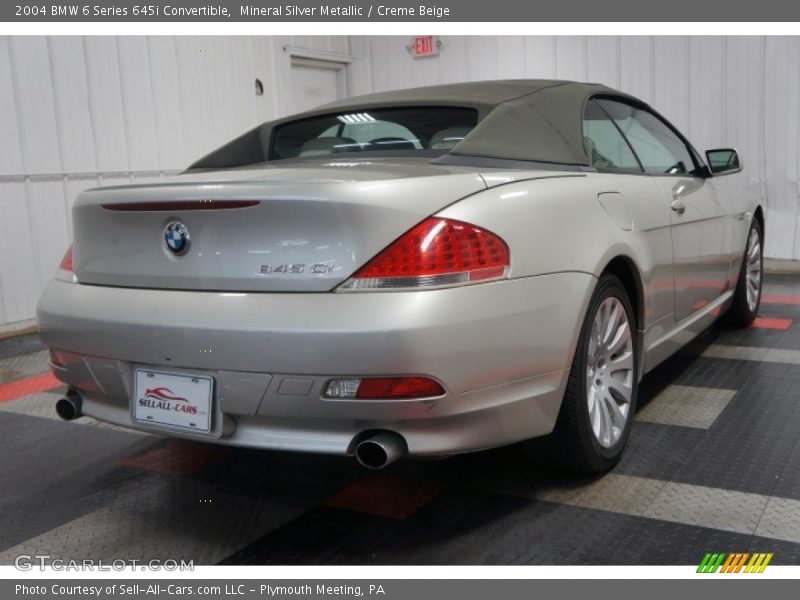 Mineral Silver Metallic / Creme Beige 2004 BMW 6 Series 645i Convertible