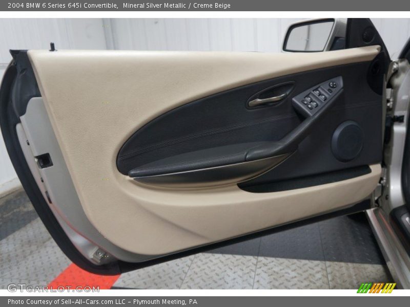 Mineral Silver Metallic / Creme Beige 2004 BMW 6 Series 645i Convertible