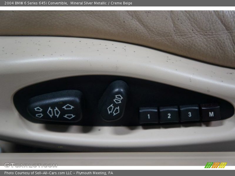 Mineral Silver Metallic / Creme Beige 2004 BMW 6 Series 645i Convertible