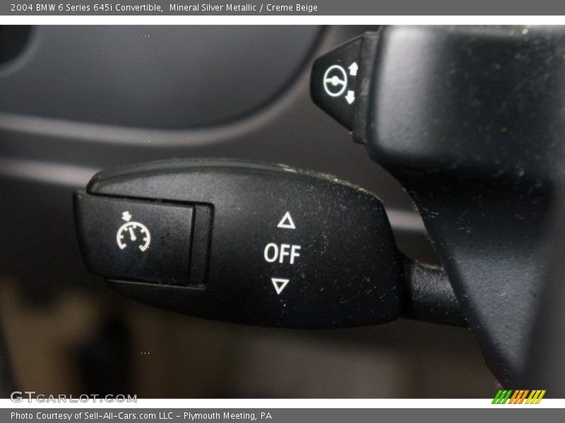 Mineral Silver Metallic / Creme Beige 2004 BMW 6 Series 645i Convertible
