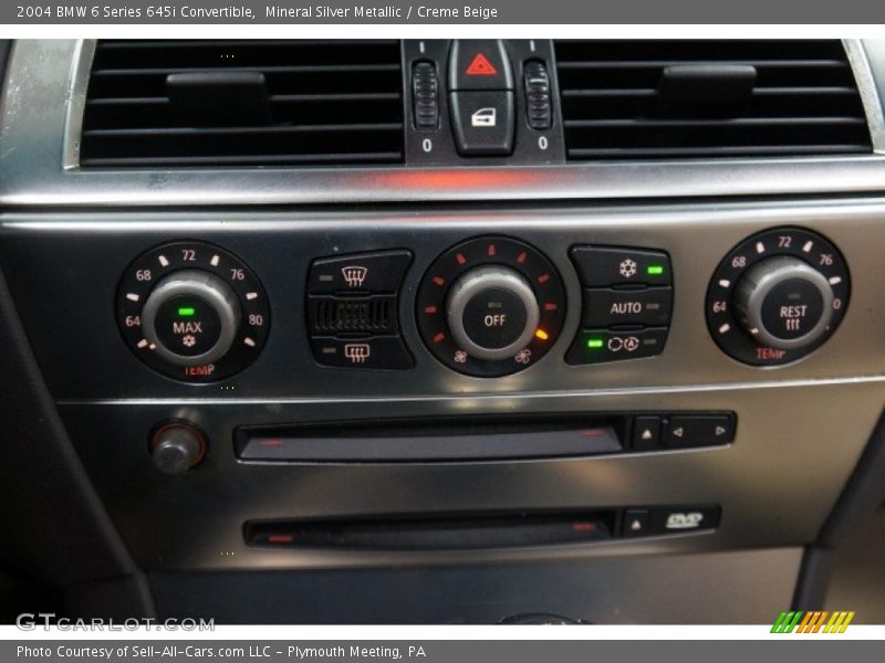 Mineral Silver Metallic / Creme Beige 2004 BMW 6 Series 645i Convertible