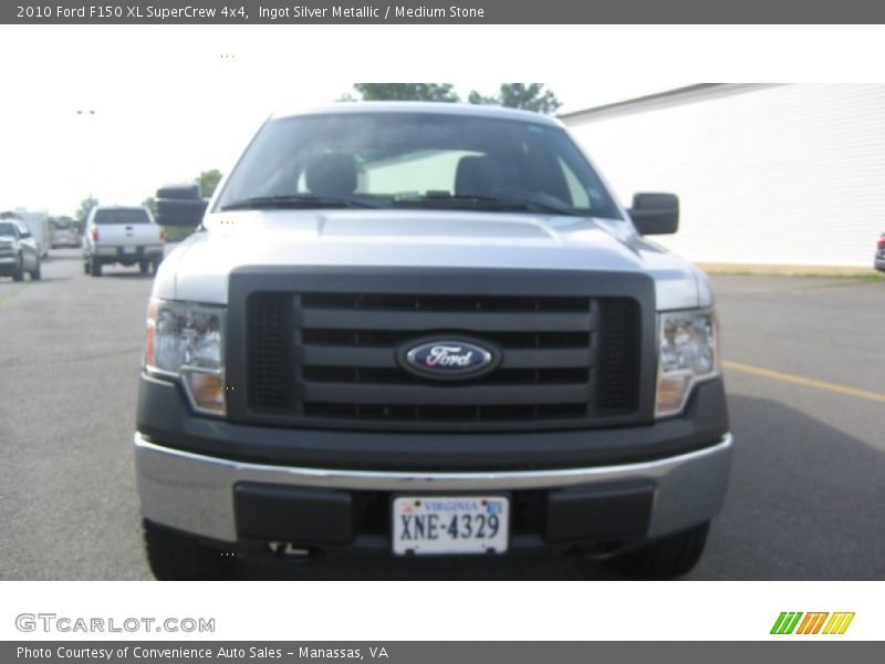 Ingot Silver Metallic / Medium Stone 2010 Ford F150 XL SuperCrew 4x4