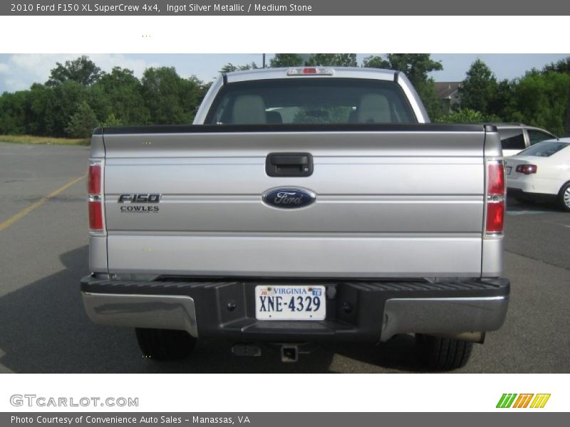 Ingot Silver Metallic / Medium Stone 2010 Ford F150 XL SuperCrew 4x4