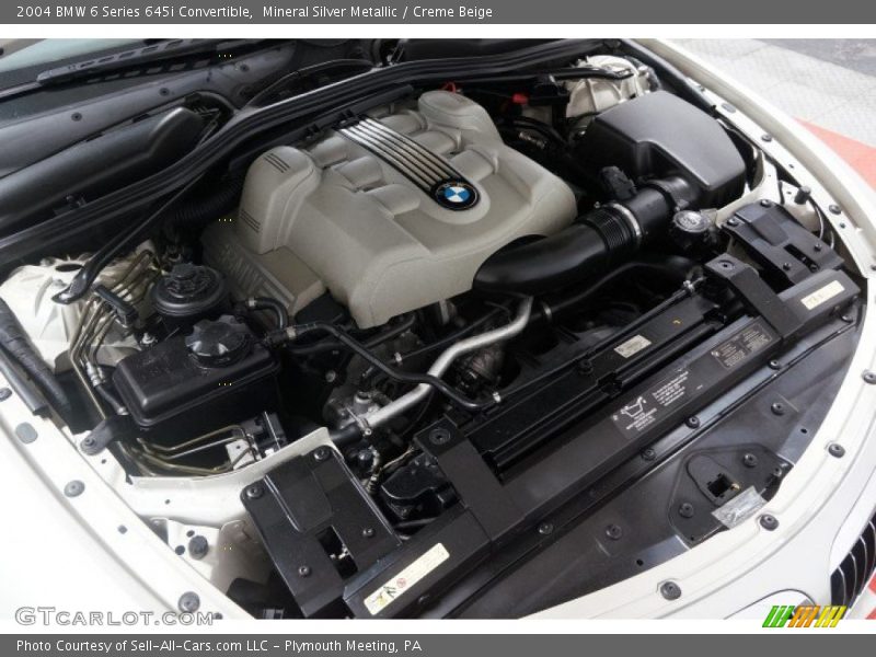 Mineral Silver Metallic / Creme Beige 2004 BMW 6 Series 645i Convertible