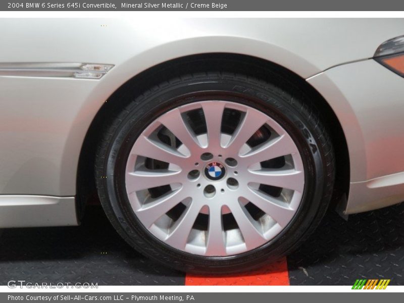 Mineral Silver Metallic / Creme Beige 2004 BMW 6 Series 645i Convertible