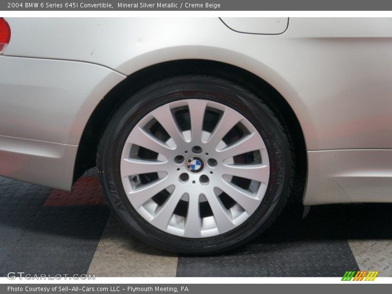 Mineral Silver Metallic / Creme Beige 2004 BMW 6 Series 645i Convertible