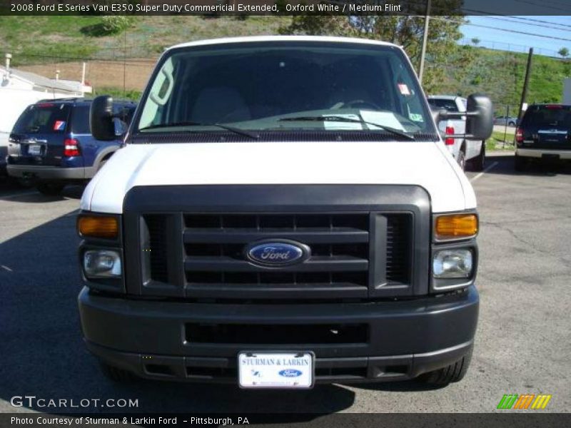 Oxford White / Medium Flint 2008 Ford E Series Van E350 Super Duty Commericial Extended