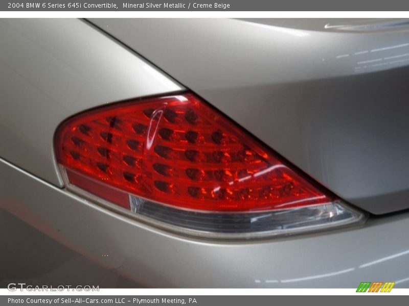 Mineral Silver Metallic / Creme Beige 2004 BMW 6 Series 645i Convertible