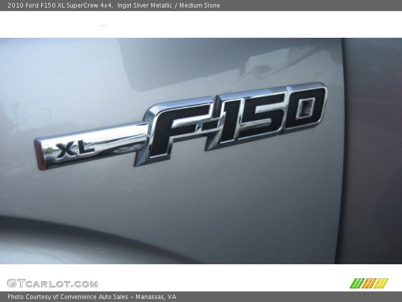 Ingot Silver Metallic / Medium Stone 2010 Ford F150 XL SuperCrew 4x4