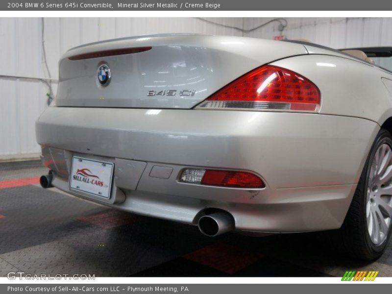 Mineral Silver Metallic / Creme Beige 2004 BMW 6 Series 645i Convertible