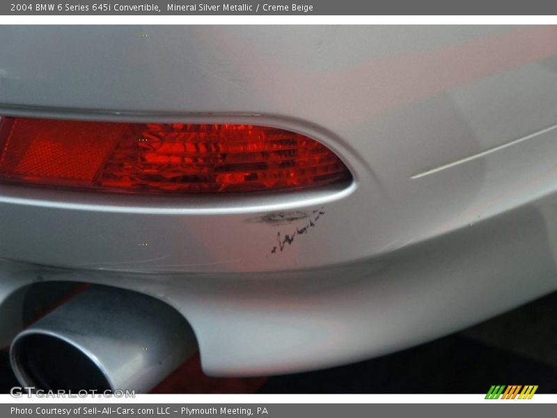 Mineral Silver Metallic / Creme Beige 2004 BMW 6 Series 645i Convertible