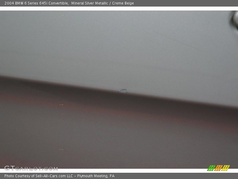 Mineral Silver Metallic / Creme Beige 2004 BMW 6 Series 645i Convertible