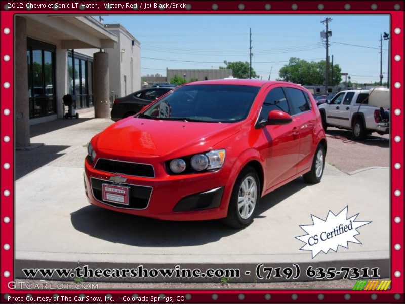 Victory Red / Jet Black/Brick 2012 Chevrolet Sonic LT Hatch