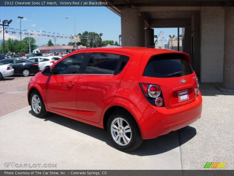 Victory Red / Jet Black/Brick 2012 Chevrolet Sonic LT Hatch