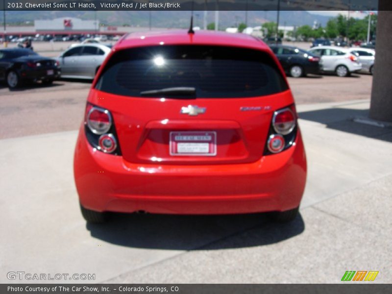 Victory Red / Jet Black/Brick 2012 Chevrolet Sonic LT Hatch