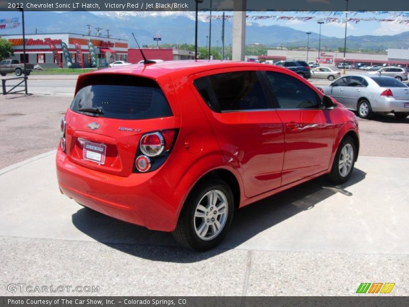 Victory Red / Jet Black/Brick 2012 Chevrolet Sonic LT Hatch