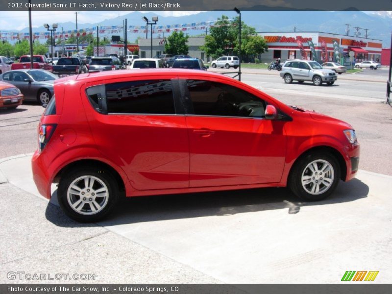 Victory Red / Jet Black/Brick 2012 Chevrolet Sonic LT Hatch