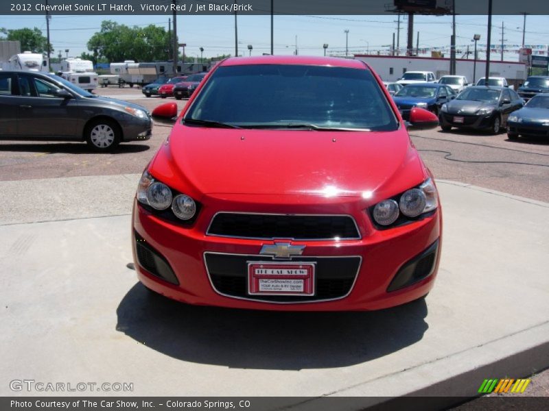 Victory Red / Jet Black/Brick 2012 Chevrolet Sonic LT Hatch