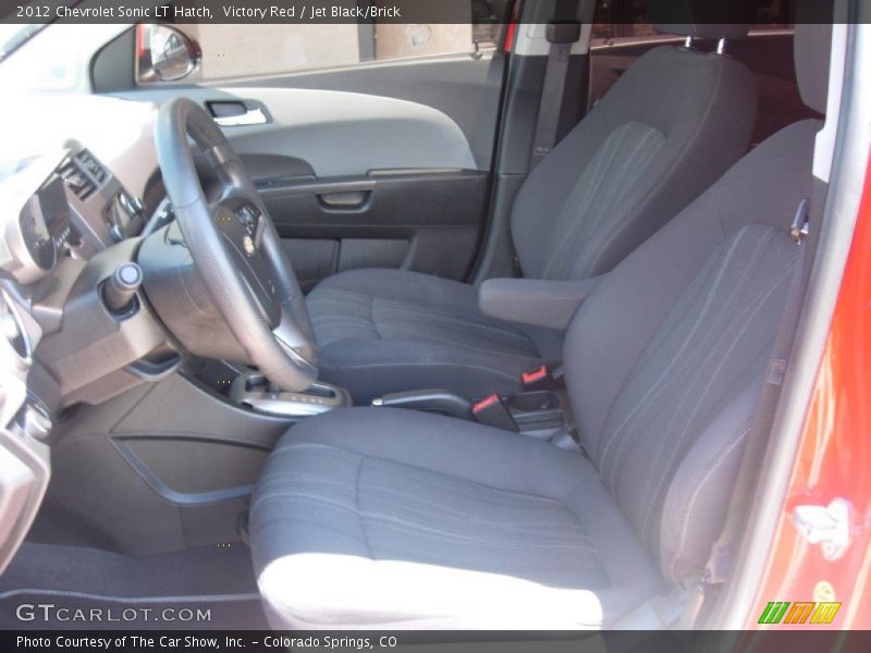 Victory Red / Jet Black/Brick 2012 Chevrolet Sonic LT Hatch