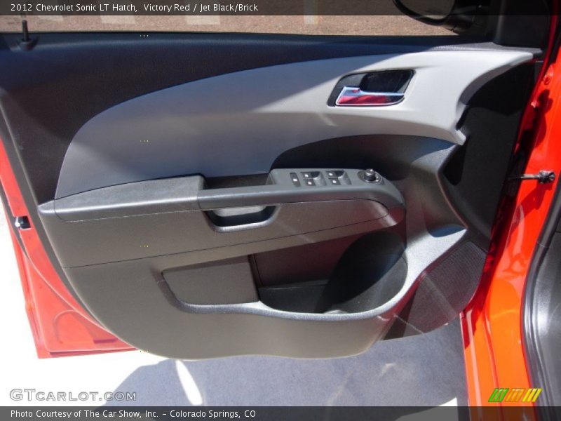 Victory Red / Jet Black/Brick 2012 Chevrolet Sonic LT Hatch