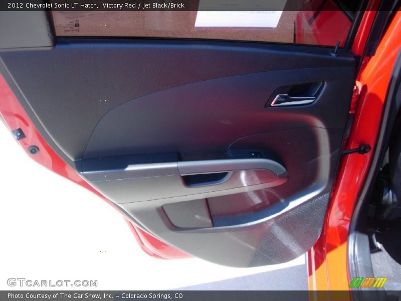 Victory Red / Jet Black/Brick 2012 Chevrolet Sonic LT Hatch