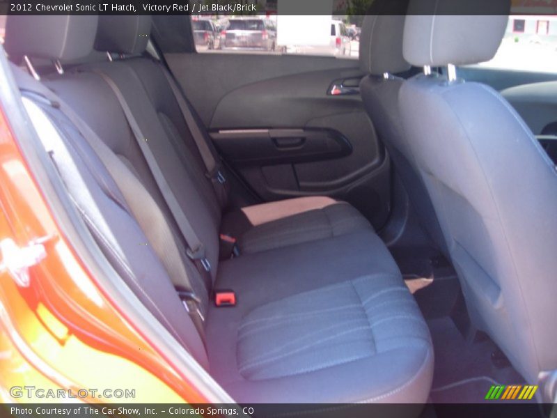 Victory Red / Jet Black/Brick 2012 Chevrolet Sonic LT Hatch