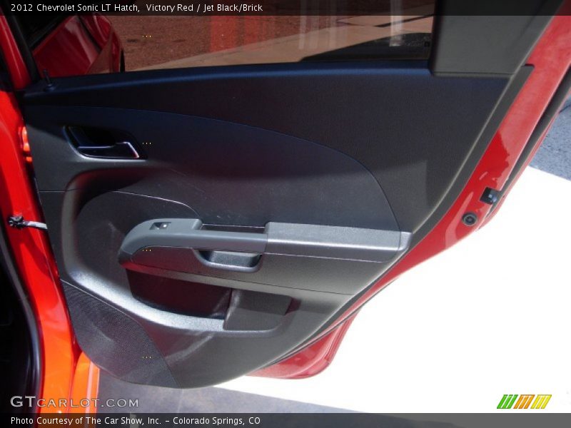 Victory Red / Jet Black/Brick 2012 Chevrolet Sonic LT Hatch