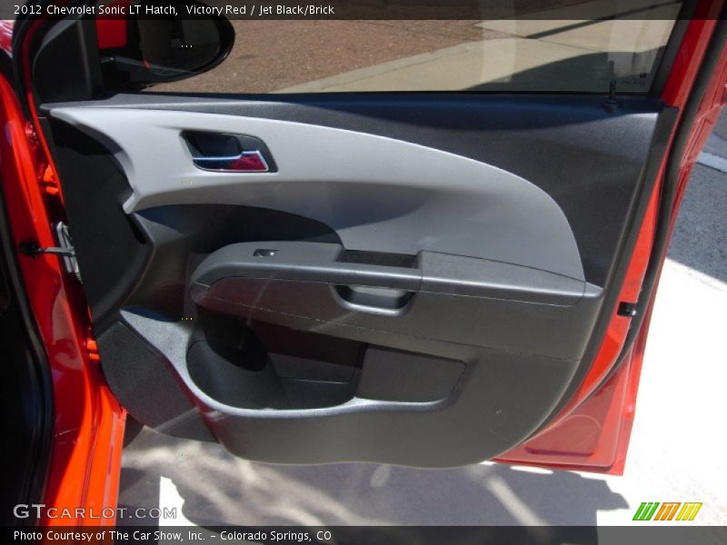 Victory Red / Jet Black/Brick 2012 Chevrolet Sonic LT Hatch