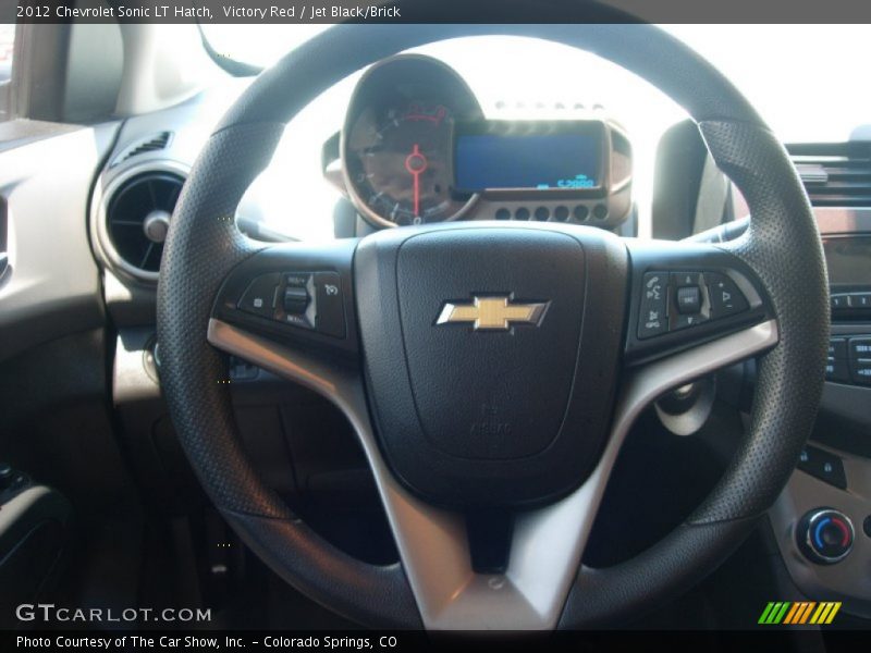 Victory Red / Jet Black/Brick 2012 Chevrolet Sonic LT Hatch