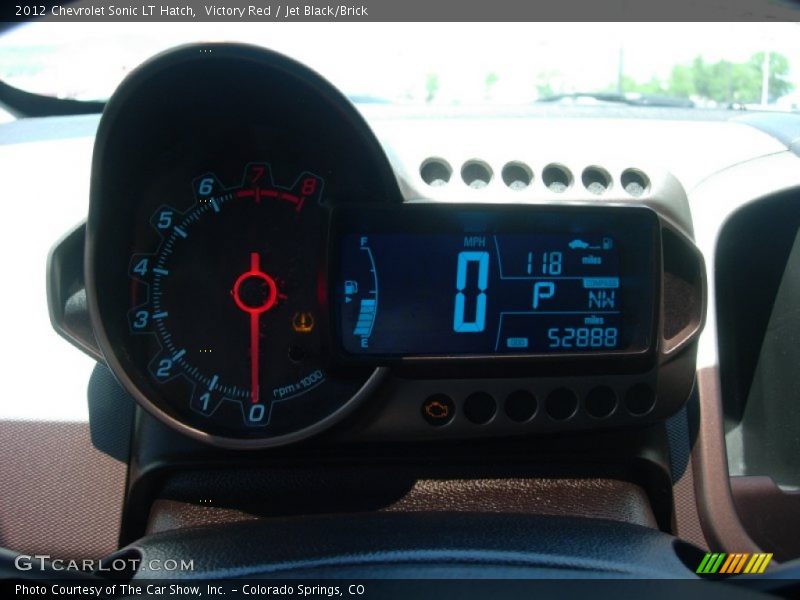 Victory Red / Jet Black/Brick 2012 Chevrolet Sonic LT Hatch