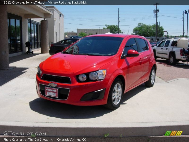 Victory Red / Jet Black/Brick 2012 Chevrolet Sonic LT Hatch