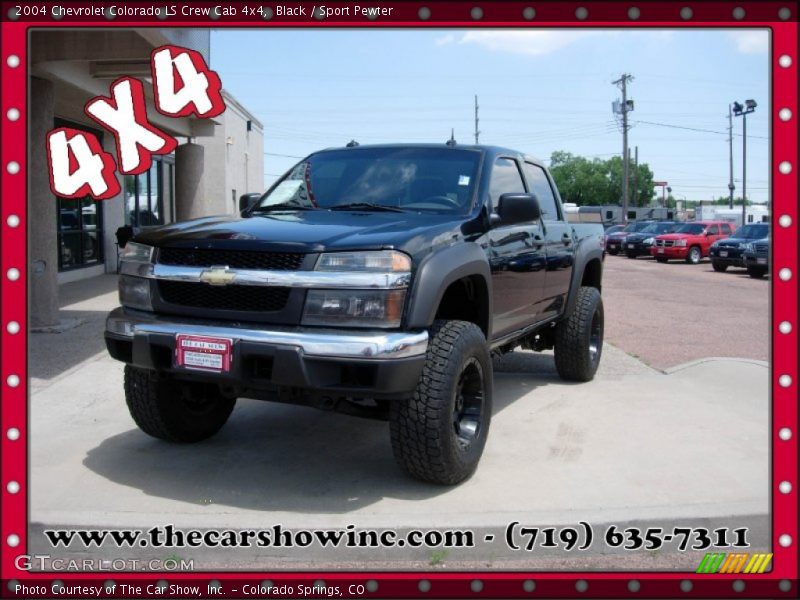 Black / Sport Pewter 2004 Chevrolet Colorado LS Crew Cab 4x4