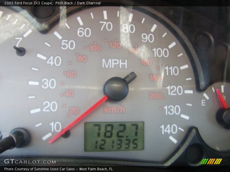 Pitch Black / Dark Charcoal 2003 Ford Focus ZX3 Coupe