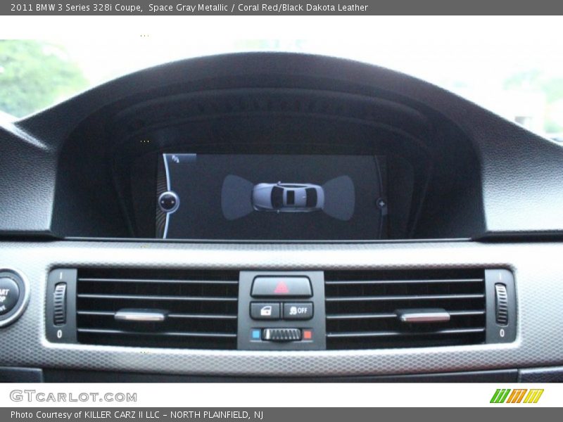 Space Gray Metallic / Coral Red/Black Dakota Leather 2011 BMW 3 Series 328i Coupe