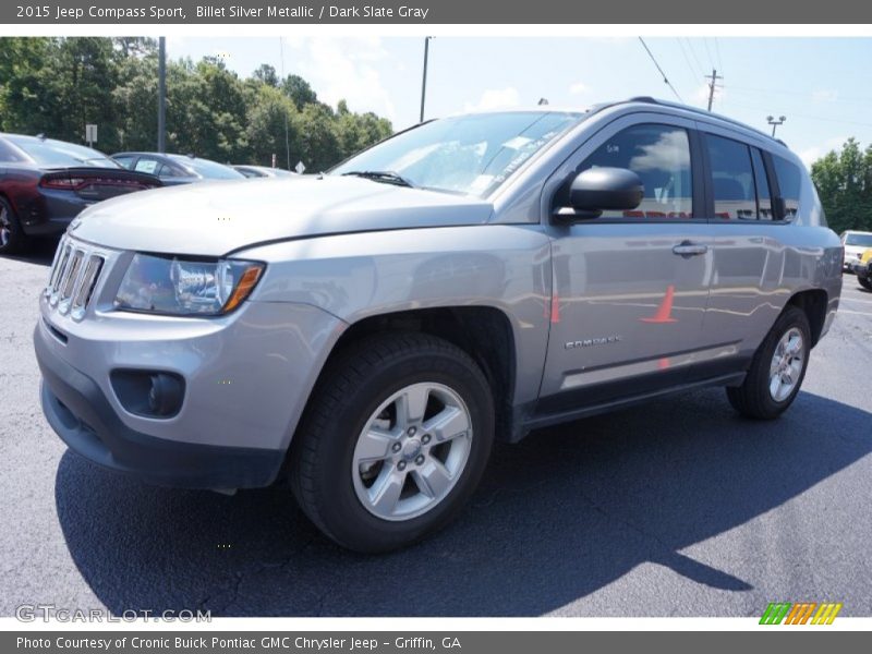 Billet Silver Metallic / Dark Slate Gray 2015 Jeep Compass Sport