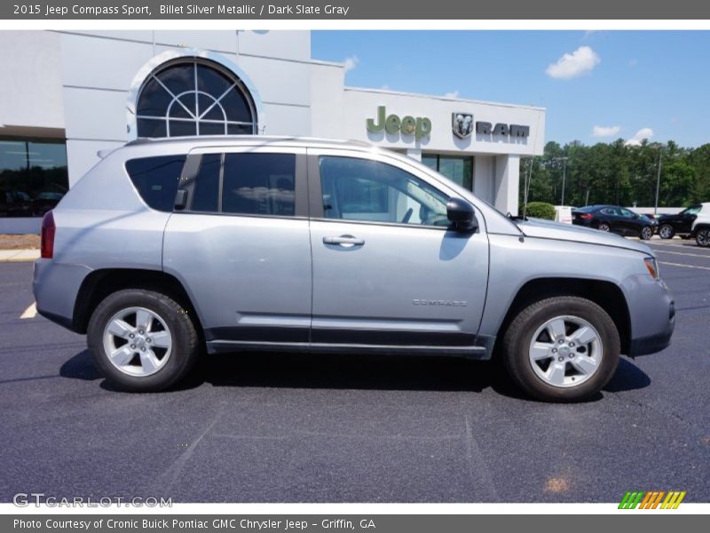 Billet Silver Metallic / Dark Slate Gray 2015 Jeep Compass Sport