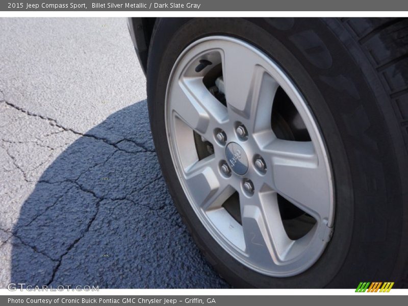 Billet Silver Metallic / Dark Slate Gray 2015 Jeep Compass Sport