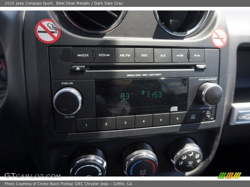 Billet Silver Metallic / Dark Slate Gray 2015 Jeep Compass Sport