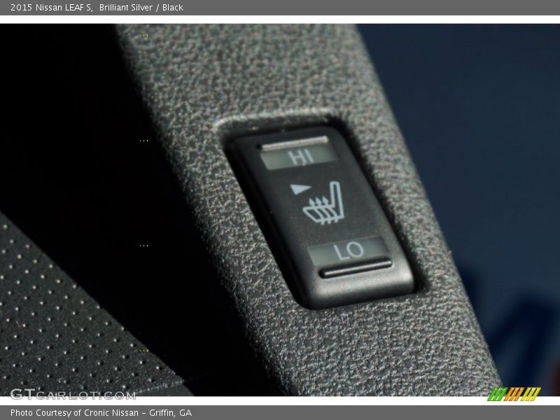 Brilliant Silver / Black 2015 Nissan LEAF S