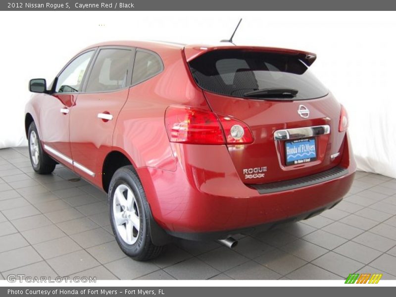 Cayenne Red / Black 2012 Nissan Rogue S