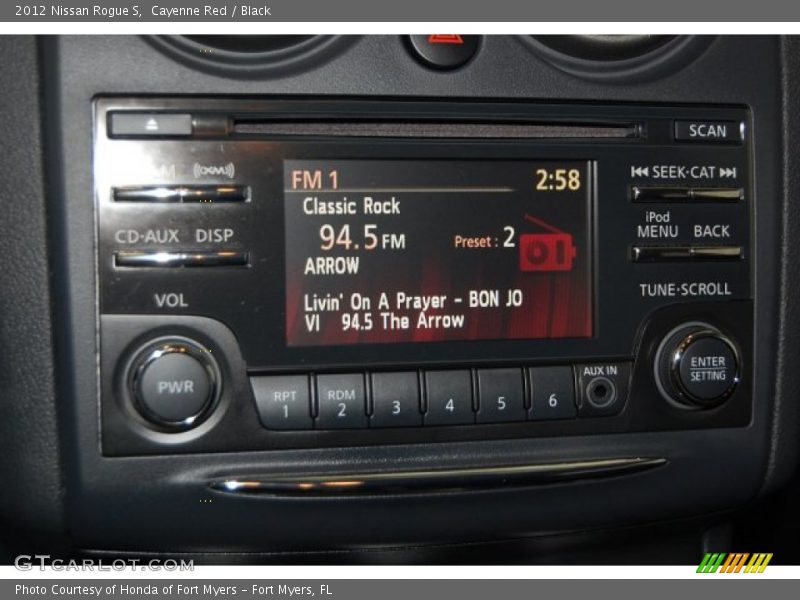 Cayenne Red / Black 2012 Nissan Rogue S